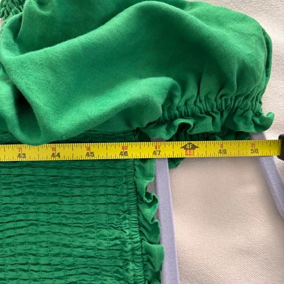 Boden linen maxi dress in emerald green - Picture 4 of 5